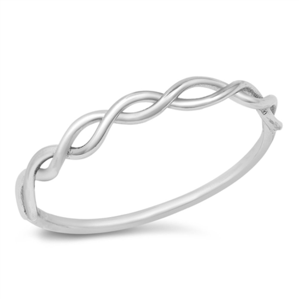 Sterling Silver Twist Ring 2.5 mm 925 Fashion Band